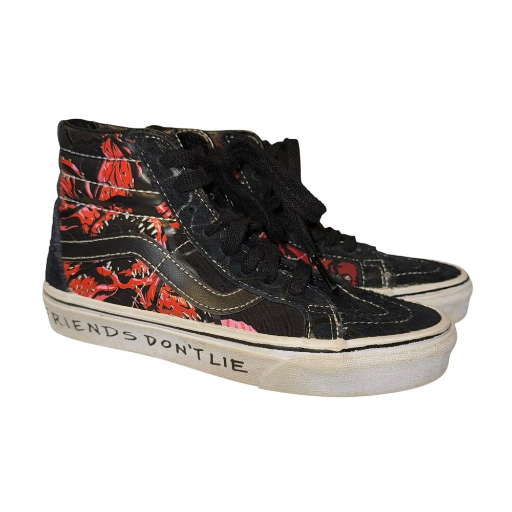 VANS Stranger things Sneakers Mens Sz 3.5, Women’s Size 5.0 Netflix Upside‎ Down